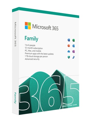  Microsoft M365 Family 6GQ-01556 FPP  Hover