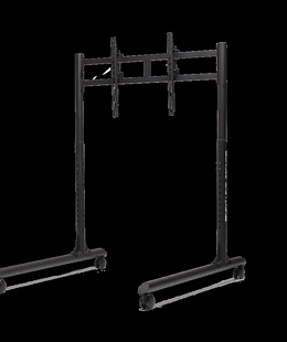  Next Level Racing Floor stand | Round Tube Freestanding Single Monitor Stand | Up to 65  | Height adjustment  Hover