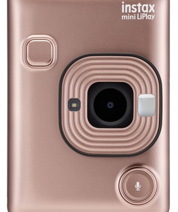  Fujifilm Instax Mini LiPlay, zeltīti rozā  Hover