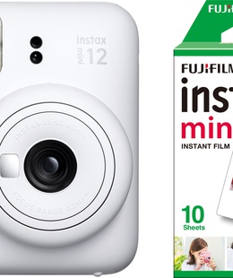  Fujifilm Instax Mini 12, clay white + film  Hover