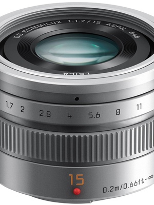  Panasonic Leica DG Summilux 15mm f/1.7 ASPH, sudrabots  Hover