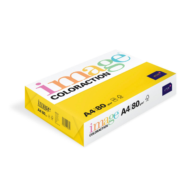  Papīrs A4, Image Coloraction, 80 g/m² Sevilla/DarkYellow, 500 l., FSC Mix