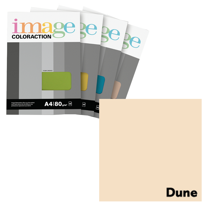  Krāsains papīrs A4, 50 loksnes, 80g/m2, gaiši krēmkrāsa, Image Coloraction