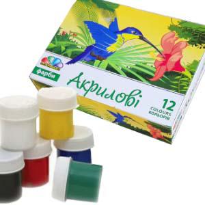  Akrila krāsas 12 krāsas x 20ml, UA Gamma