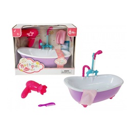  Leļļu vanna ar aksesuāriem gaisma, skaņa, no du&scaron;as tek ūdens (ar baterijām) 29 cm 613591