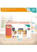  Koka mēbeles leļļu mājai (viesistaba) 10 priek&scaron;meti CB46469 Hover