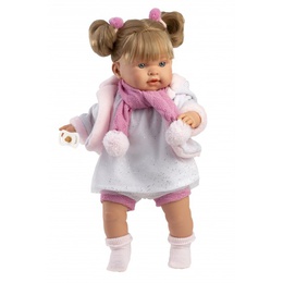  Lelle Aleksandra 42 cm, raud, runā, ar mānekli, mīkstais ķermenis Spānija LL42288