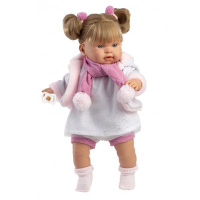  Lelle Aleksandra 42 cm, raud, runā, ar mānekli, mīkstais ķermenis Spānija LL42288