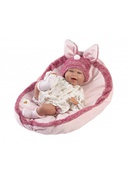  Lelle zīdainis Mimi 42 cm (spilvens, smejas, runā, ar mānekli, mīkstais ķermenis) Spānija LL74134