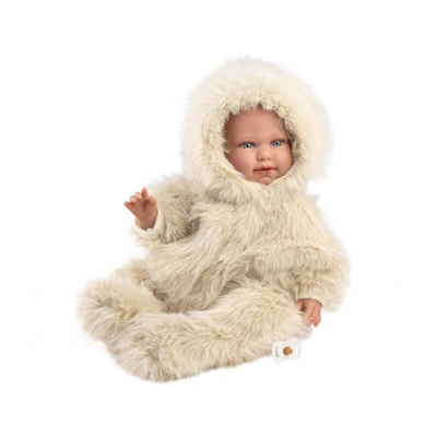  Lelle zīdainis Alicia 45 cm (raud, runā, ar mānekli, mīkstais ķermenis) Spānija LL74507