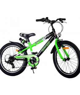  Divriteņu velosipēds 20 collas Sportivo (7 pārnesumi, 2 rokas bremzes, uz 85% salikts) (6-8 gadiem) VOL22116  Hover