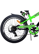  Divriteņu velosipēds 20 collas Sportivo (7 pārnesumi, 2 rokas bremzes, uz 85% salikts) (6-8 gadiem) VOL22116 Hover