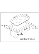 Plīts virsma SCHLOSSER THG 315 CF S FFD Hover