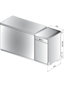 WSFO 3O34 PF X WHIRLPOOL Trauku mazgājamā mašīna Hover